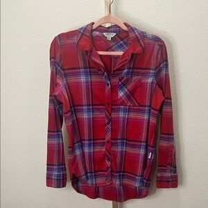 Orvis Soft Flannel Shirt Red Plaid Medium